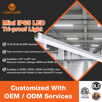 Luminaire LED linéaire personnalisé de 8 pieds 60W IP65 homologué ETL, type Tri-Proof, pour garage de stationnement et installation de rétroéclairage