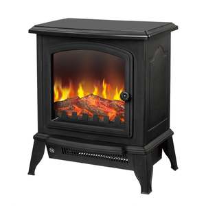 Poêle à <span class=keywords><strong>bois</strong></span> moderne en acier avec effet de flamme pour le salon, la chambre ou l'appartement - Product Image 4