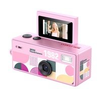 Çevirmeli Ekranlı Mini Başparmak Kamerası 0.96 inç Ekran ABS Malzemeli Öğrenci Spor Kamerası Çocuk Cep Kamerası Full HD CCD Güvenlik Kamerası