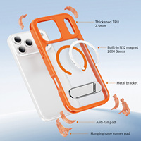 Kedatangan Baru Casing Ponsel Matte Kickstand Armor dengan Pengisian Daya Nirkabel Magnetik untuk iPhone 17 Air 18 Pro Max 16 Plus 15 14 13 12.