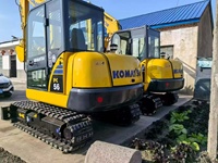 Excavator Mini Komatsu PC56 Dengan Bucket Penggali Kapasitas 0.12m³ Berat Operasi 1.2 Ton Mesin Crawler Hidrolik