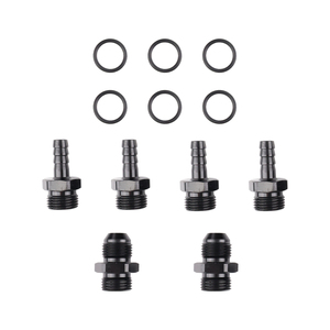 Réservoir de surpression en aluminium 2,8 L avec ports AN8 pour pompes à carburant intégrées simples/doubles de 39-40 mm – Amélioration du système de carburant OCT014-BK - Product Image 2