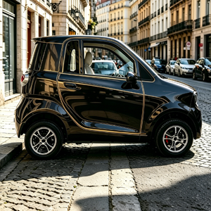 Voiture électrique mini L6e homologuée norme européenne, deux places, vitesse 45 km/h, moteur 3 kW entièrement personnalisable, faible coût d'exploitation - Product Image 5