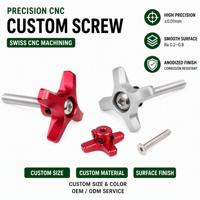 Vis Torx M6 M8 en acier inoxydable 304, usinées CNC avec précision, en aluminium, à oxydation noire, vis manuelles personnalisées – Vente chaude