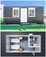 Maison conteneur préfabriquée mobile de 20 pieds, personnalisée en usine, résistante aux tremblements de terre, conception de maison conteneur en kit