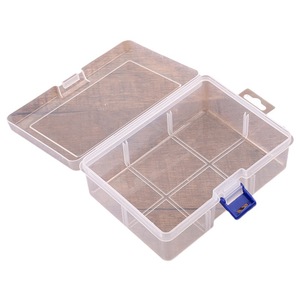 Transparent Plastic Storage Box 16.5x12x6cm With Lid And Blue Lock For Tool Organization And Packaging - Product Image 5