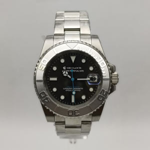 Reloj Mecánico Automático de 40 mm, Estilo Vintage, Movimiento NH35, Acero, Resistente al Agua, con Día, SEILOCE, para Regalo, Venta al Por Mayor de Fábrica - Product Image 6