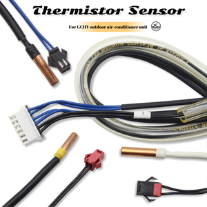 GCHV GIWEE 10K 25 ℃   Sonde de température NTC avec connecteur noir et fil intérieur bleu pour unité extérieure AC HVAe - Product Image 1