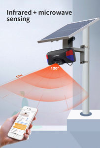 Lampu Kilat Perimeter Sensor Gerak Luar Ruangan <span class=keywords><strong>Alarm</strong></span> Nirkabel Luar Ruangan Sistem <span class=keywords><strong>Alarm</strong></span> Anti-maling Rumah Tahan Cuaca - Product Image 4