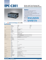 Carte mère industrielle pour ordinateur embarqué Advantech EPC-C301, processeur Intel Core de 8e génération, 32 Go de RAM, plusieurs ports E/S, lecteur YTDI 12 pouces