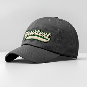 Casquette plate personnalisée avec logo brodé 2D 3D, design personnalisé, 100% coton, casquette à 6 panneaux, casquette snapback unisexe, casquette de baseball personnalisée unie - Product Image 1