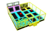 Equipo Comercial para Parques de Trampolín Cubiertos, Arena de Trampolín Multifuncional Personalizada para Niños y Adultos