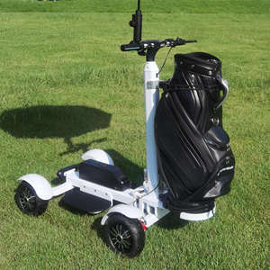 Scooter Eléctrico de Golf con Batería de Litio de 48V 20Ah, Motor sin Escobillas, Largo Alcance, Llantas Anchas, Marco Plegable de Aleación de Aluminio - Product Image 3