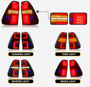 Feux arrière voiture Led feu arrière assemblage pare-chocs Signal lumineux Automobile lampe rénovation mise à niveau Kit de carrosserie pour Hilux 2021-2024 - Product Image 3