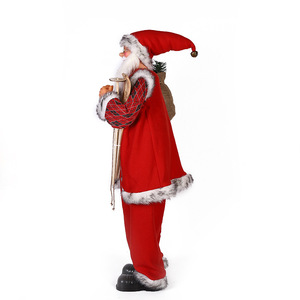 ขายส่งคริสต์มาสไฟฟ้าเต้นรําSanta Clasu 90 180ซม.ดนตรีSanta Clausสําหรับตกแต่งบ้านสําหรับโรงแรมจัดส่งห้างสรรพสินค้า - Product Image 4