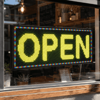 Insegna LED RGB Commerciale per Vetrine, Pannello Display Digitale Personalizzato per Pubblicità e Branding nei Negozi