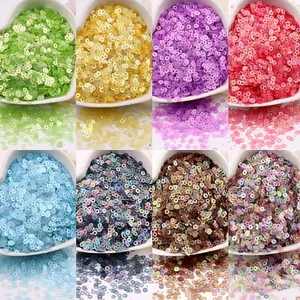 High Quality 2mm 3mm 4mm PET Material Shiny Loose Sequins Crafts Sewing Clothes Decoration DIY Accessories Nail Art Garment