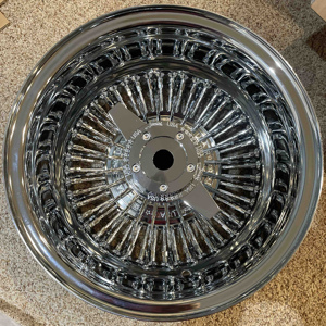 Nouvelles jantes rétro classiques de 13 pouces, jantes à rayons 13x7, jantes à rayons 5x114.3, jantes chromées, jantes à rayons chromées - Product Image 3