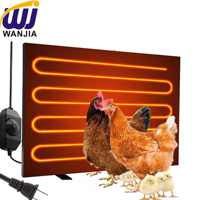 Plaque chauffante pour poulets WANJIA, économie d'énergie, chauffe-poulets électrique pour poussins et poulaillers d'intérieur