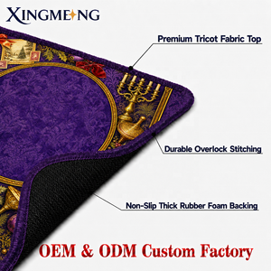 Tapis de Mahjong Américain Tiger Dynasty, Vente Directe Usine, Durable, Pliable, Livraison Rapide, Antidérapant, Caoutchouc Naturel, Tapis de Jeu de Noël - Product Image 2