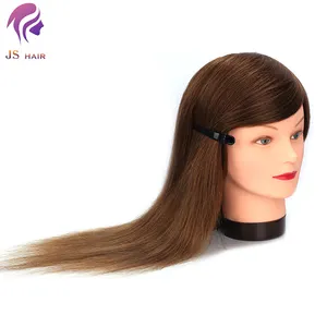 Top Grade Giá Bán Buôn Salon Làm Tóc Thực Hành Đầu Tóc Thật, Mannequin Manikin Head Cosmetology