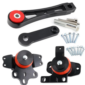 Supports de moteur Auso-Racing en alliage d'aluminium rouge pour Volkswagen Golf 5/6 Jetta Audi A3 - Product Image 2