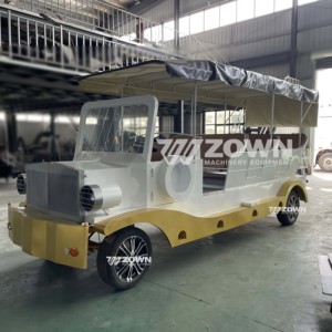Autobús Eléctrico Vintage Bicolor Personalizado para Atracciones Turísticas, Excursiones en Grupo y Servicio de Transporte para Eventos al Aire Libre - Product Image 6