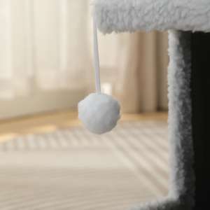 Cama Moderna Plegable de Felpa Suave para Gatos con Rascador, Duradera para Uso Doméstico, Mueble para Mascotas para Escuela y Cocina - Product Image 4