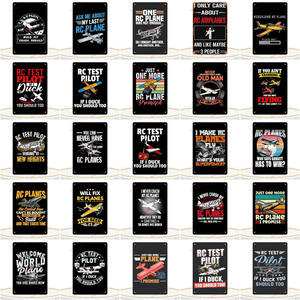 Grappige Unieke Slechts Nog Een Rc Vliegtuig Metalen Teken Rc Test <span class=keywords><strong>Plot</strong></span> Als Ik Buk Je Moet Ook Muur Decor Metalen Kunst Klassiek Blikken Teken - Product Image 2