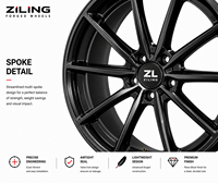 Rines Monoblock ZL Premium Nuevos Compatibles con Macan 95B GTS Turbo de 18-21 Pulgadas, Aleación de Aluminio Forjado, Cóncavos Profundos