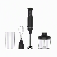 Mixeur plongeant électrique compact à faible bruit, vitesse variable automatique, pour smoothies et purées, idéal pour la maison et l'hôtellerie