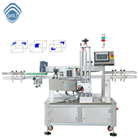 Machine d'étiquetage automatique de haute précision SKILT pour boîtes en carton, avec scellage des deux coins et étiquetage d'autocollants inviolables, commande par servomoteur