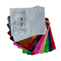 500 pièces pochette plate personnalisée grain de café alimentaire trois joints latéraux feuille d'aluminium mat café emballage alimentaire sacs en Mylar imprimé personnalisé