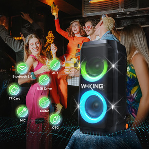 Wholesale W-King T12+ 370W High Power <b>Portable</b> BT Party <b>Speaker</b> With RGB LED Lighting for Theatre Concert Use T12+ - Product Image 2