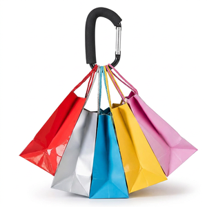 Poignée de transport pour sac d'épicerie avec coussin en mousse souple, mousqueton robuste en aluminium en forme de D, clip de maintien pour sac de courses, crochet de poignée - Product Image 4