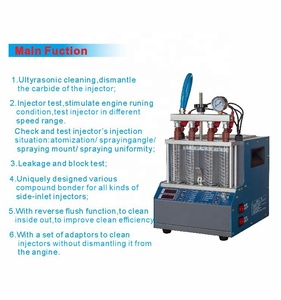 GDI Fuel <span class=keywords><strong>Diesel</strong></span> Gasoline Petrol Nozzle Motorcycle Cleaner Tester Car Auto Ultrasonic Injector Cleaning Machine - Product Image 3