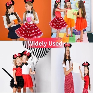 Set di costumi per bambini Mickey Mouse con fascia per capelli, gonna tutù a rete a pois grandi, per Halloween e compleanno - Product Image 6