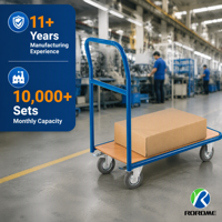 Chariot à roulettes avec plaque de chariot, chariot, plateforme pour entrepôt, camion, à main, livraison gratuite, Offre Spéciale