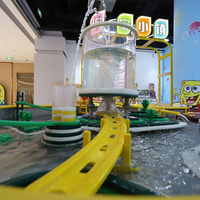 Équipement de terrain de jeu intérieur pour enfants Jeu de table à eau en plastique Table de jeu de parc aquatique intérieure pour enfants