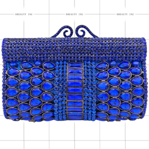 Women Elegant Dazzling Rhinestones <b>Clutch</b> Purse Shiny Faux Diamond Pillow Evening <b>Bag</b> for Wedding Night Out Celebration - Product Image 3