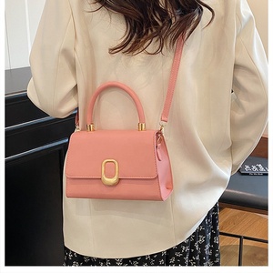 New Style Fashion Simple Trend <strong>Solid</strong> Color Shoulder Messenger <strong>Bag</strong> Elegant Handbag Small Square <strong>Bag</strong> for Women - Product Image 5