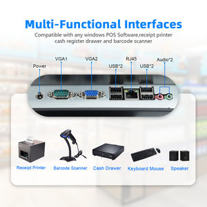 Mesin Terminal Windows <span class=keywords><strong>POS</strong></span> multifungsi layar sentuh 15.6 inci mesin kasir elektronik untuk restoran Supermarket - Product Image 5