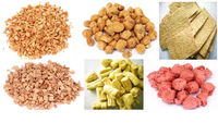 Alimentaire entièrement automatique 500 kg de morceaux de soja P h faisant l'extrudeuse de soja Machine à protéines de soja texturées Machine à extruder le soja