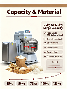 Équipement de boulangerie commercial d'usine OEM : Prix des machines à pain, mélangeurs à gâteaux <span class=keywords><strong>KitchenAid</strong></span>, pétrisseuses à spirale pour la farine - Product Image 1