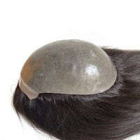 Topper pour femme en cheveux humains vierges naturels bruts, tressés, avec base en PU ultra-fine et entièrement transparente