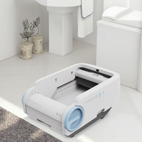 Bac à litière pour chat intelligent au design compact avec fonction autonettoyante à faisceau infrarouge pour un nettoyage facile