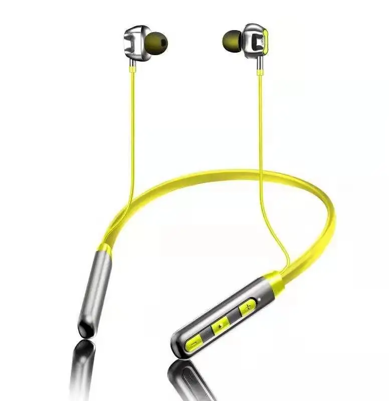 Headset Mini Nirkabel In Ear Headset Neckband Olahraga dengan Mikrofon Headphone Olahraga dan Earphone
