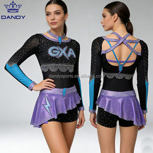 Benutzer definierte Dandy Sexy Strap ped Back Sublimierte Cheerleading Uniform Tanz uniformen Cheer Uniform - Product Image 2