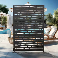 Panneau de clôture décoratif en aluminium thermolaqué pour jardin de villa et solution d'intimité extérieure élégante