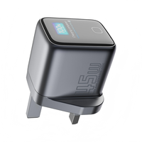 Chargeur GaN à port unique 45W avec logo personnalisé OEM, entrée 12V-24V, bloc de charge rapide compatible avec les appareils Android et iOS